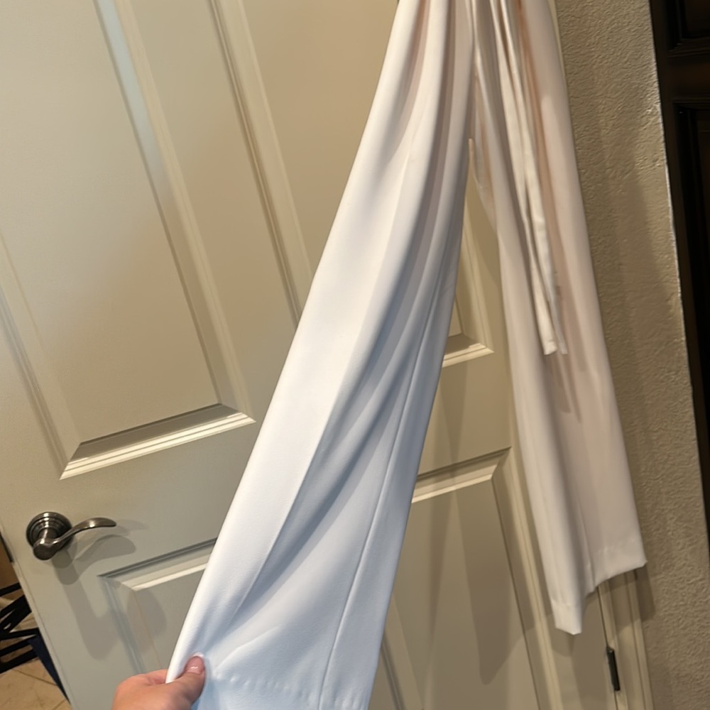 Adolfo Dominguez jumpsuit in cream wide leg - Picture 2 of 5